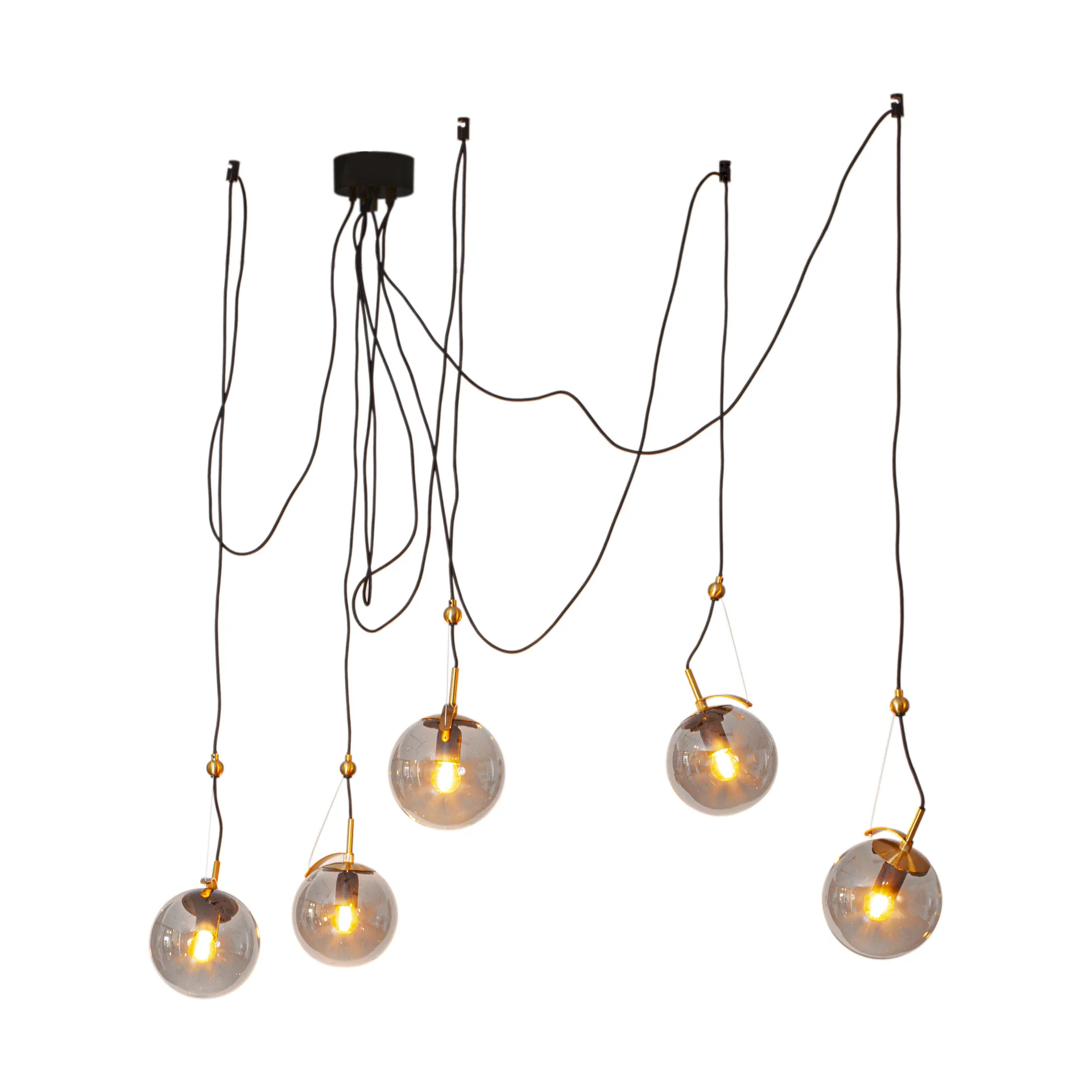 Lampa wisząca Carry 18 cm, 5, szara By Rydéns