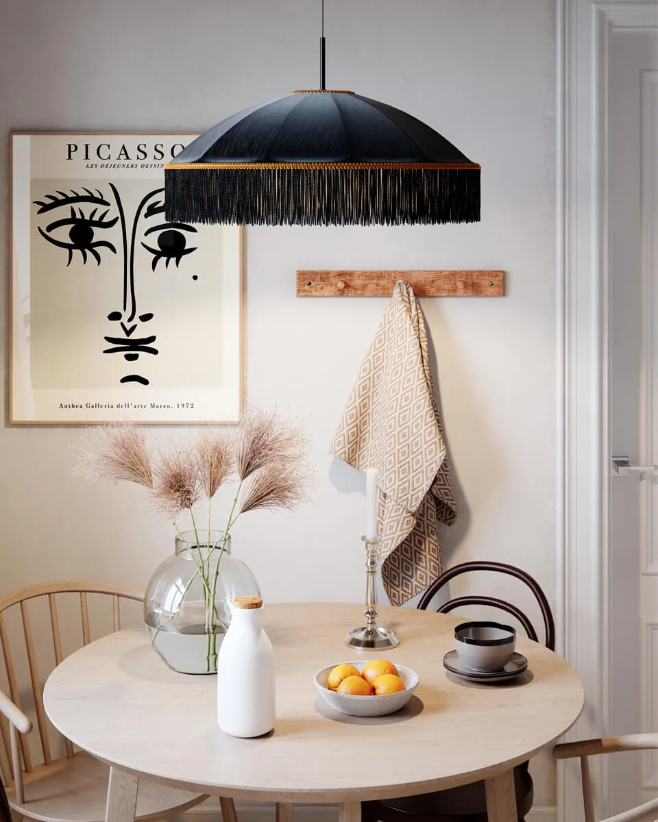 Lampa wisząca Francis Ø60 cm, Czarny By Rydéns