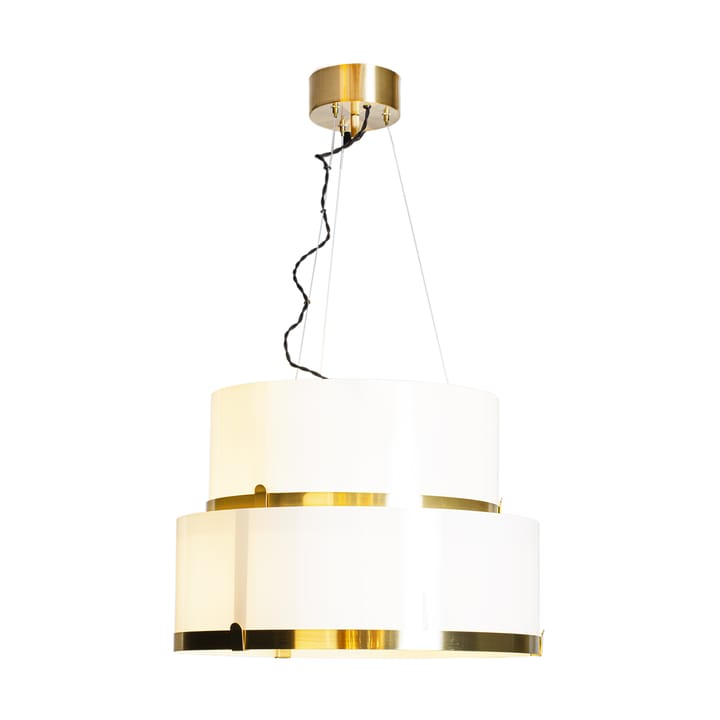 Lampa wisząca Marcel Ø50 cm - Mosiądz-biały - By Rydéns