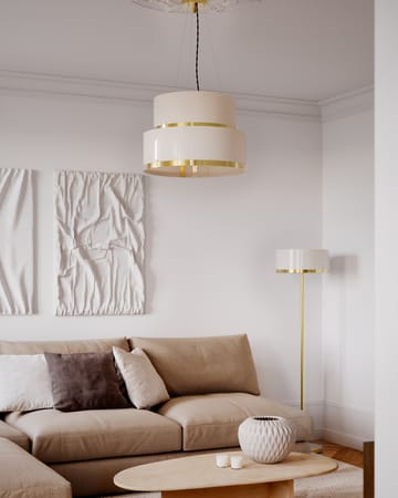 Lampa wisząca Marcel Ø50 cm - Mosiądz-biały - By Rydéns