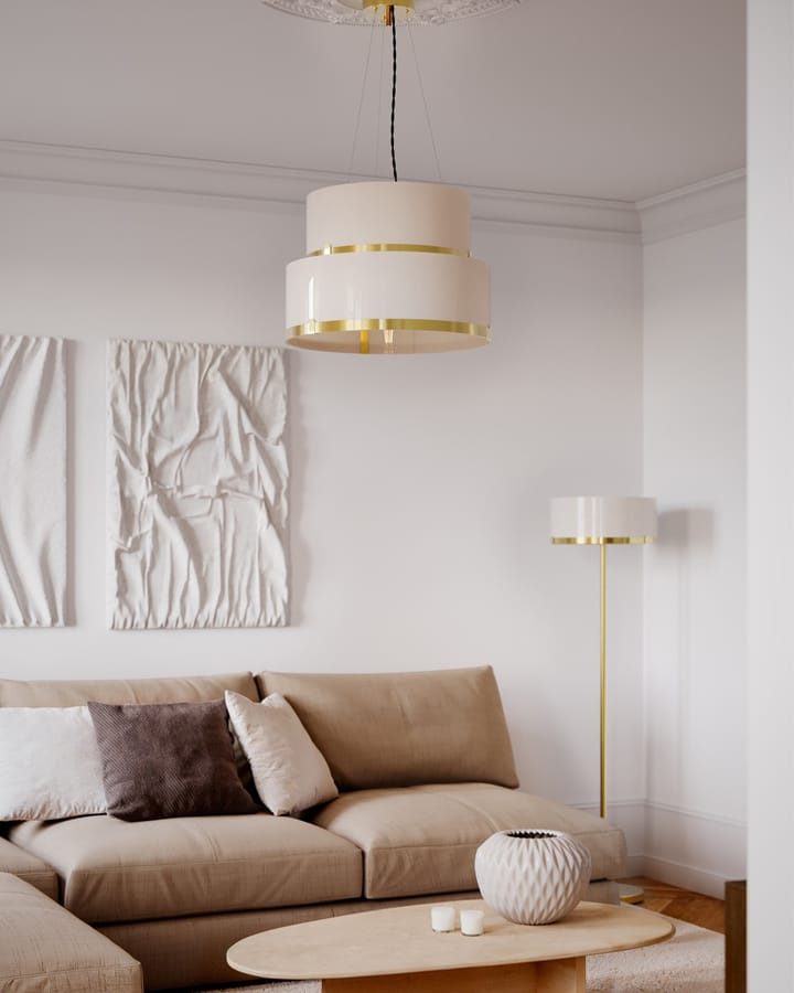 Lampa wisząca Marcel Ø50 cm, Mosiądz-biały By Rydéns