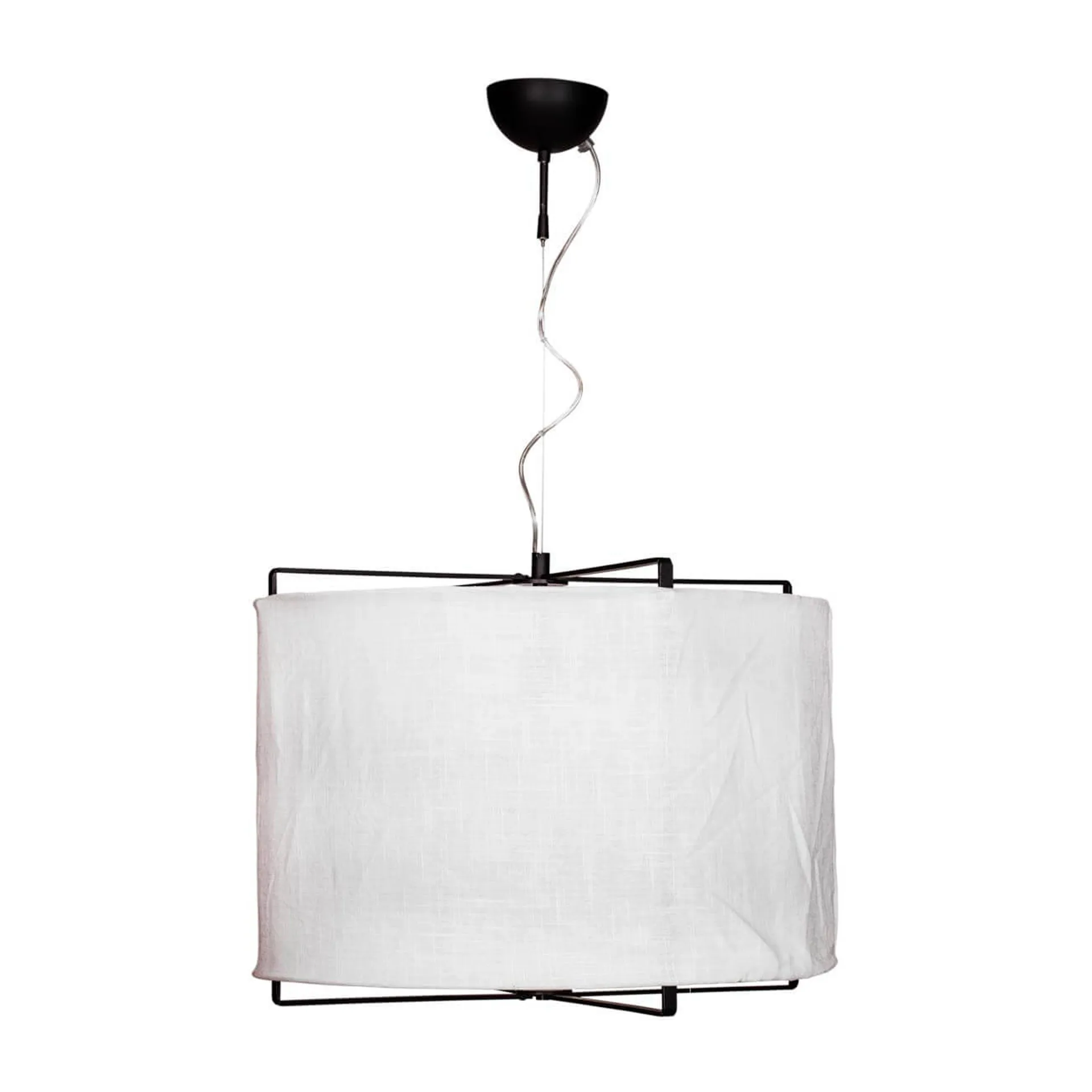Lampa wisząca Softy Ø60 cm, Biały matowy-czarny matowy By Rydéns