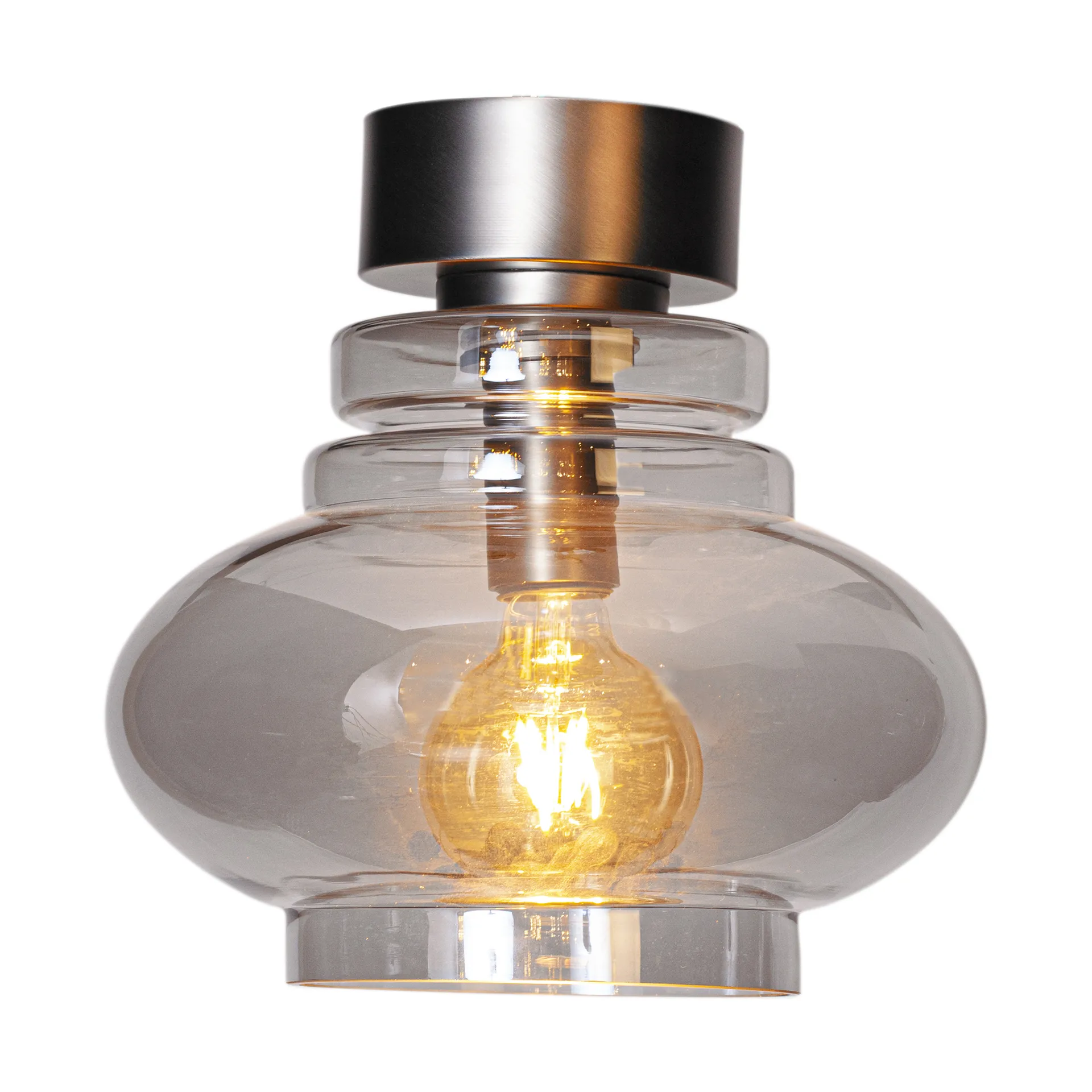 Plafon Dolores Ø30 cm, Szara By Rydéns