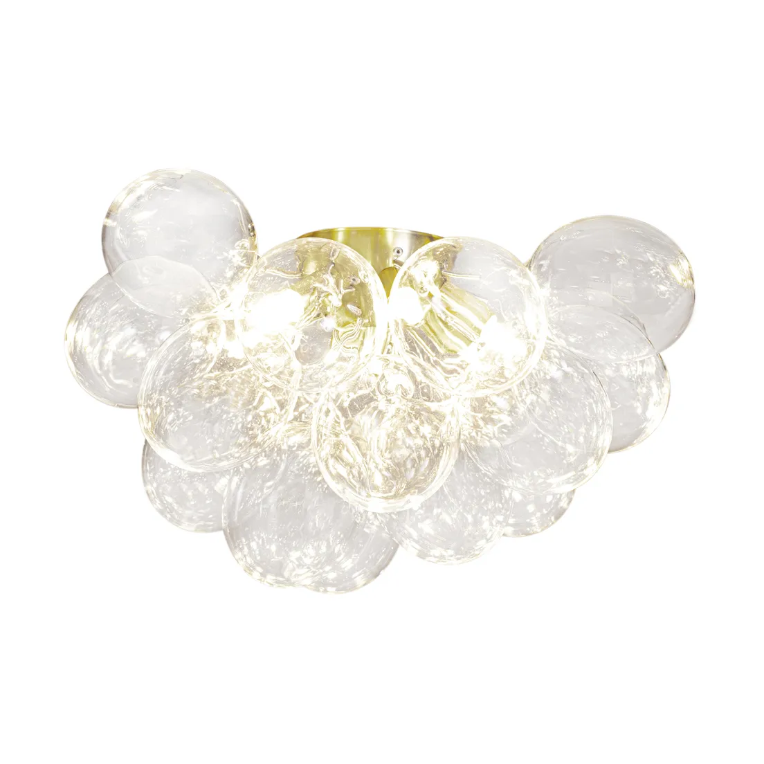 Plafon Gross Ø50 cm, Mosiądz-przezroczysty By Rydéns