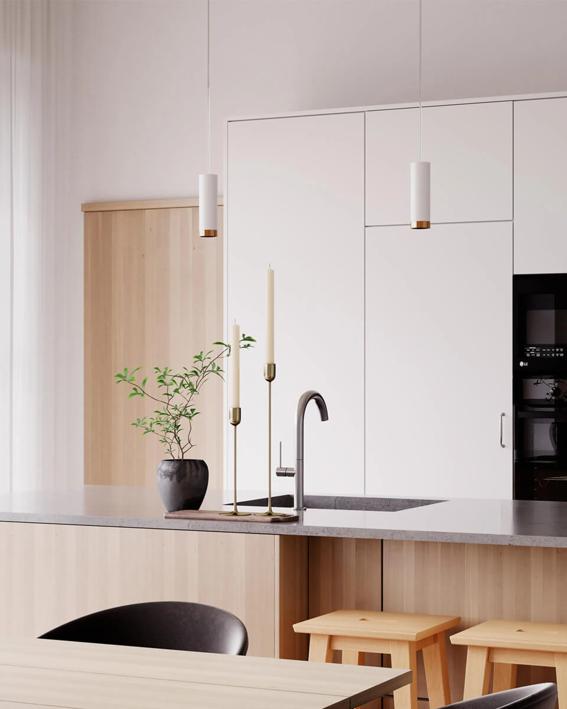 Puls lampa wisząca 21 cm, Matowa biel By Rydéns