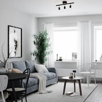 Row lampa sufitowa - czarny matowy - By Rydéns