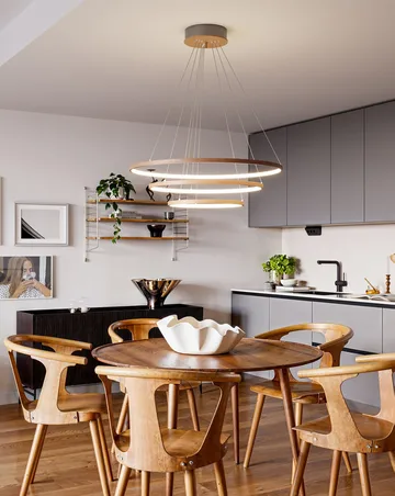 Trione lampa sufitowa Ø80 cm - Orzech - By Rydéns