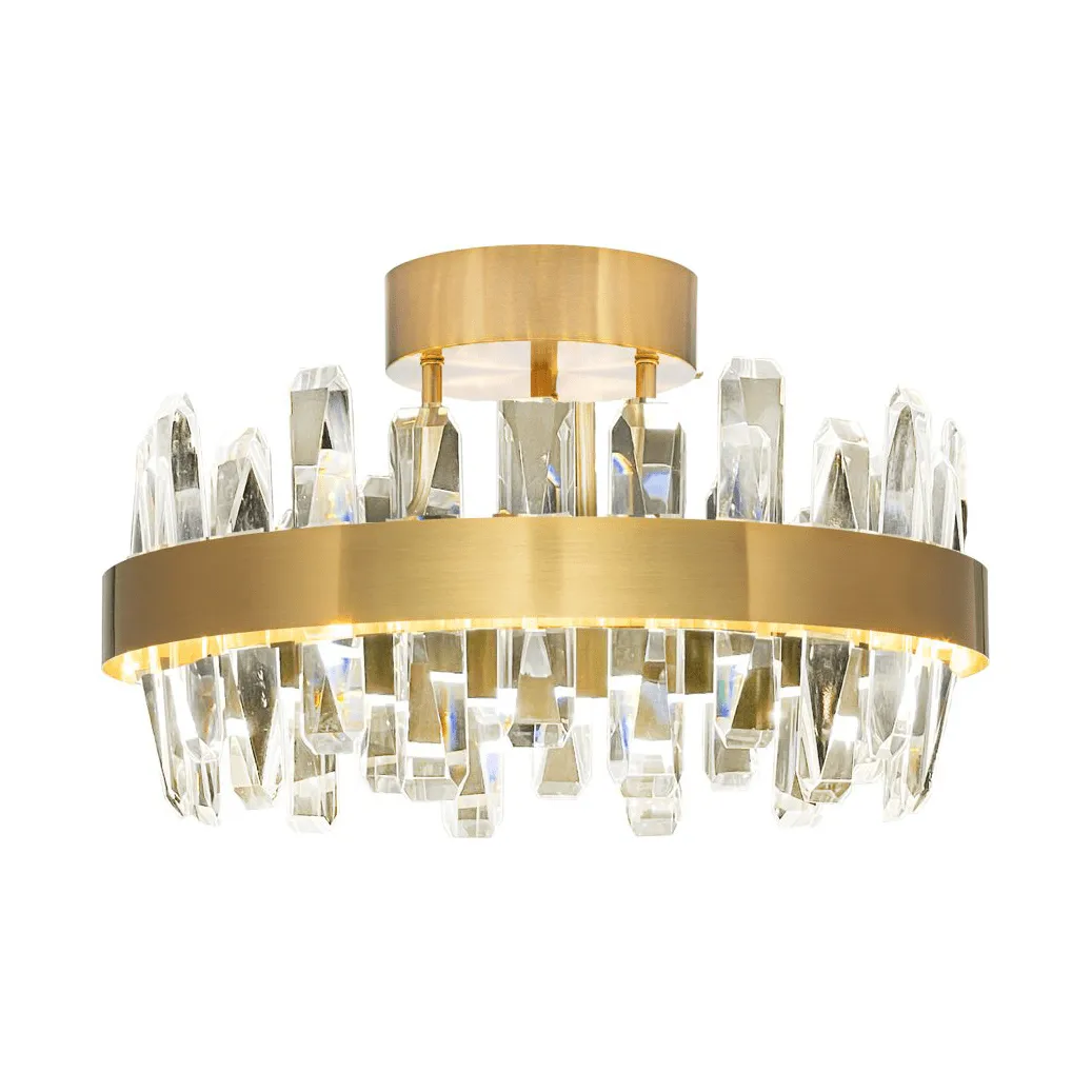 Triumph lampa sufitowa Ø60 cm, Mosiądz-przezroczysty, Ø50 cm By Rydéns