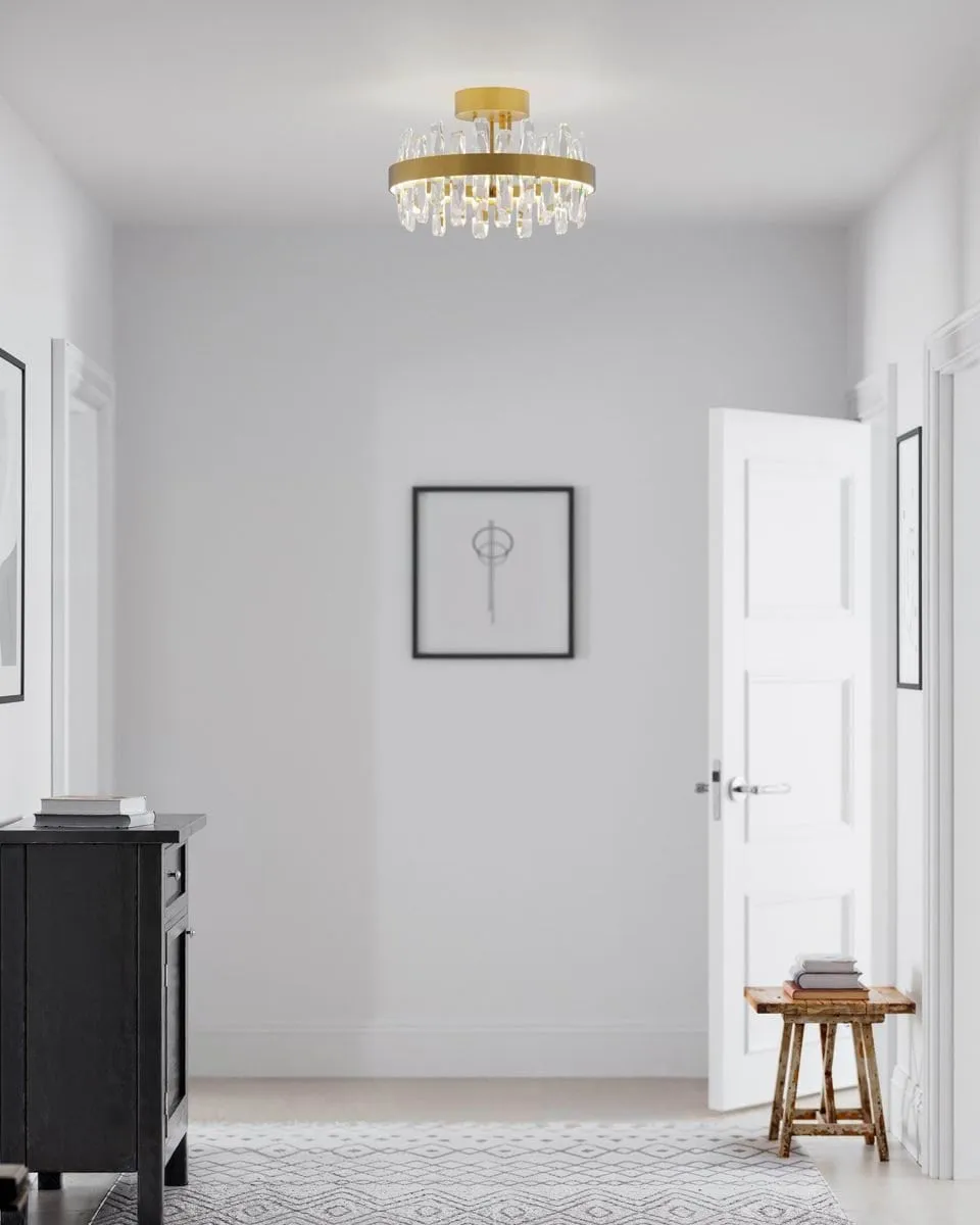 Triumph lampa sufitowa Ø60 cm, Mosiądz-przezroczysty, Ø50 cm By Rydéns