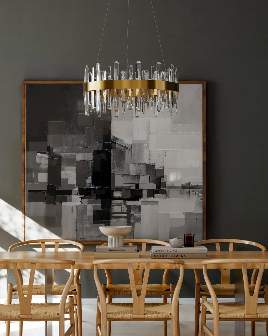 Triumph lampa sufitowa Ø60 cm, Mosiądz-przezroczysty By Rydéns