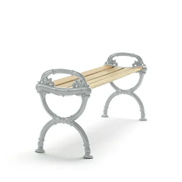 Ławka Byarum - Sosna impregnowana, surowy stelaż aluminiowy - Byarums bruk