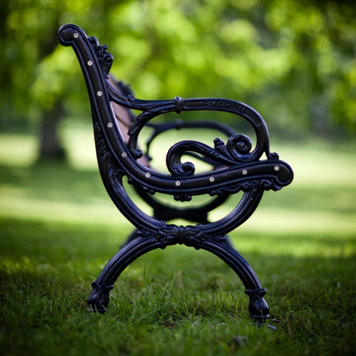 Sofa ogrodowa Byarum, Mahoń, czarny stelaż, 185 cm Byarums bruk