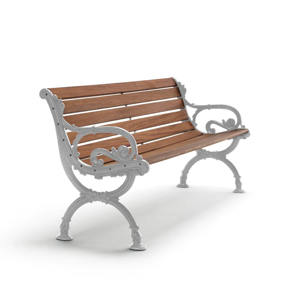 Sofa ogrodowa Byarum, Mahoń, surowy stelaż aluminiowy, 155 cm Byarums bruk