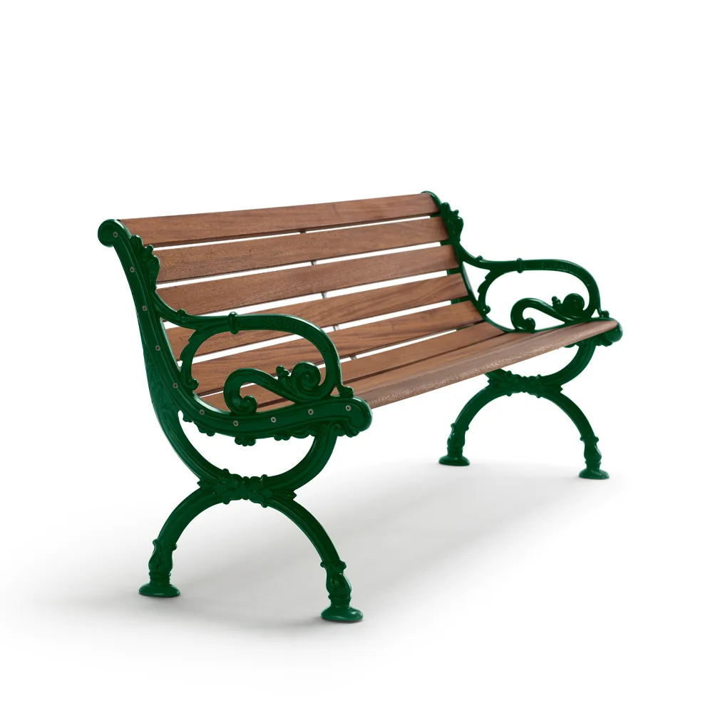 Sofa ogrodowa Byarum, Mahoń, zielony stelaż, 155 cm Byarums bruk