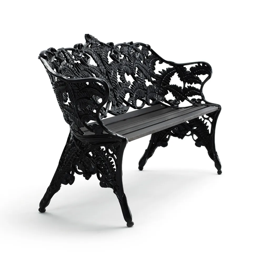 Sofa ogrodowa Classic, Mahoń czarny lazur, czarny stelaż Byarums bruk