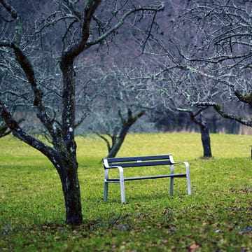 Sofa ogrodowa Joy - Mahoń czarna lazura, czarny stelaż - Byarums bruk