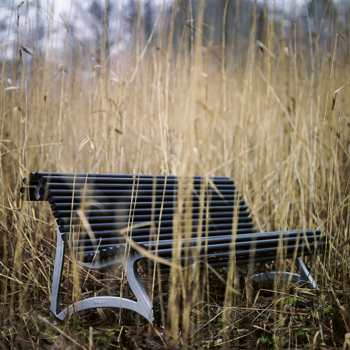 Sofa ogrodowa Jujol, Mahoń, czarny stelaż Byarums bruk