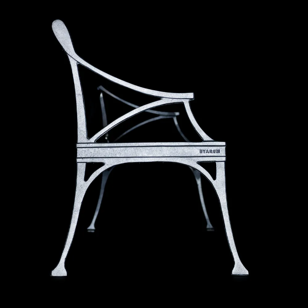 Sofa ogrodowa Lessebo, Dąb olejowany, surowy stelaż aluminiowy Byarums bruk