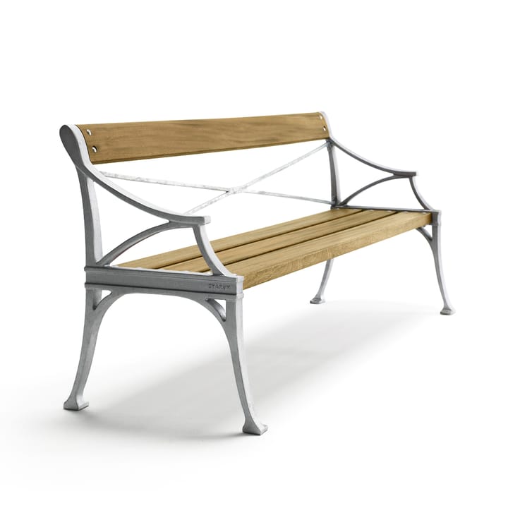 Sofa ogrodowa Lessebo, Dąb olejowany, surowy stelaż aluminiowy Byarums bruk