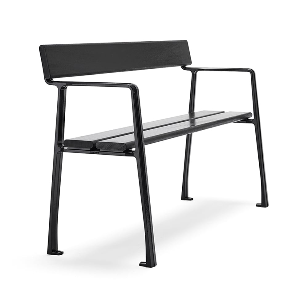 Byarums bruk Sofa ogrodowa Piccolo Mahoń czarna lazura, czarny stelaż