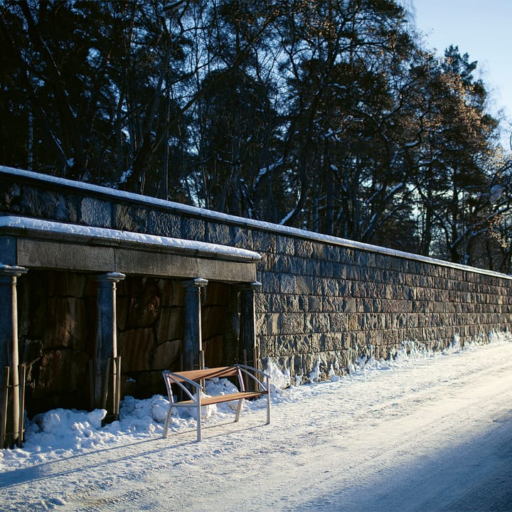 Sofa ogrodowa Vasa, Zielona, czarny stelaż Byarums bruk