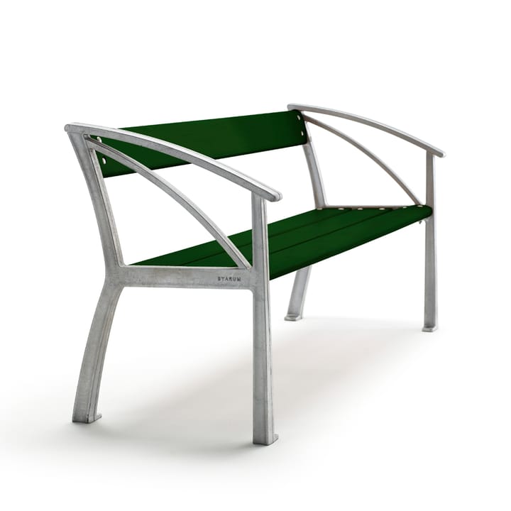 Sofa ogrodowa Vasa - Zielona, surowy stelaż aluminiowy - Byarums bruk