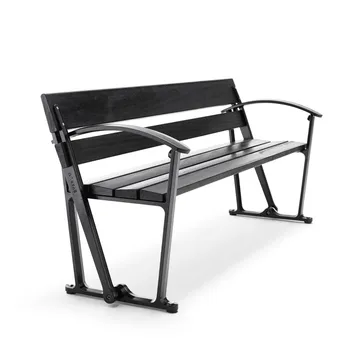 Sofa ogrodowa Waterloo - Mahoń czarna lazura, czarny stelaż - Byarums bruk