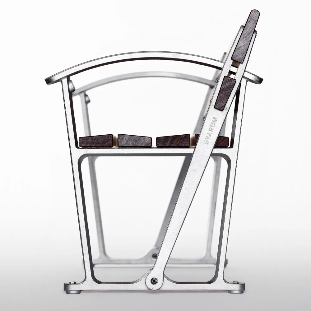 Sofa ogrodowa Waterloo, Mahoń olejowany, surowy stelaż alumiowy Byarums bruk