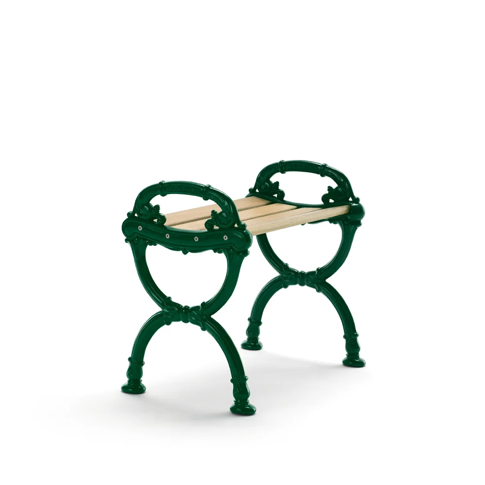 Taboret Byarum, Sosna impregnowana, zielony stelaż Byarums bruk