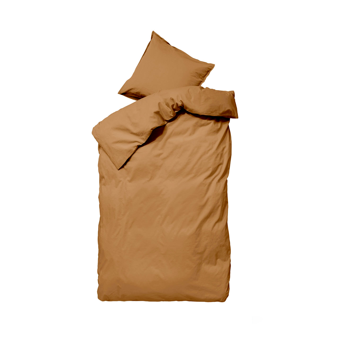 byNORD Zestaw pościeli Ingrid 150x210 cm Wood | Skandynawski Design | Komplety pościeli | Brązowy