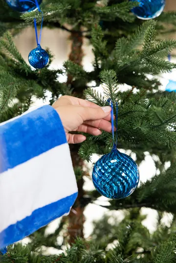 Bombka choinkowa Opacity XS Ø4 cm 4 szt. - Niebieski - Byon