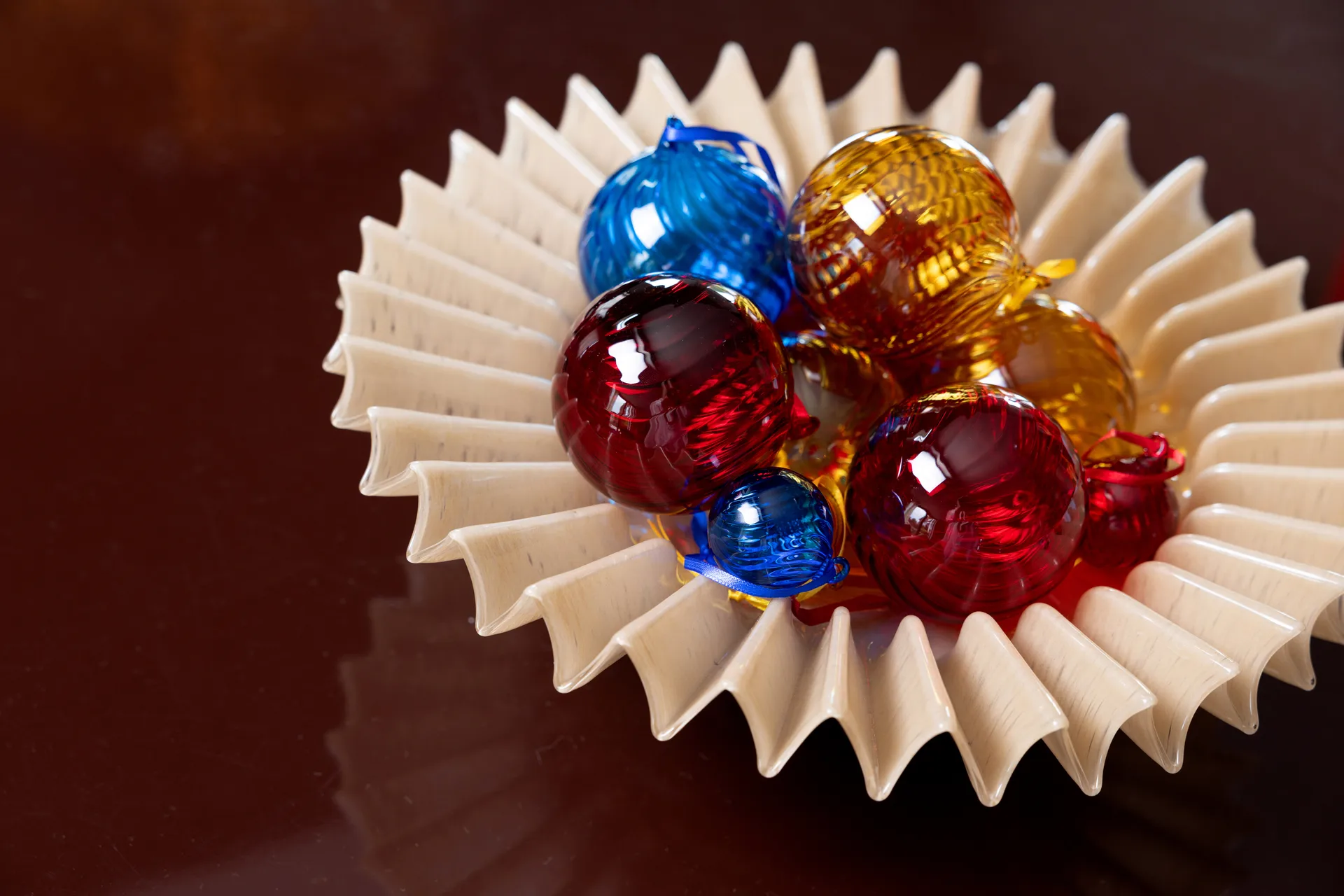 Bombka choinkowa Opacity XS Ø4 cm 4 szt., Niebieski Byon