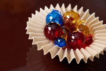 Bombka choinkowa Opacity XS Ø4 cm 4 szt. - Niebieski - Byon