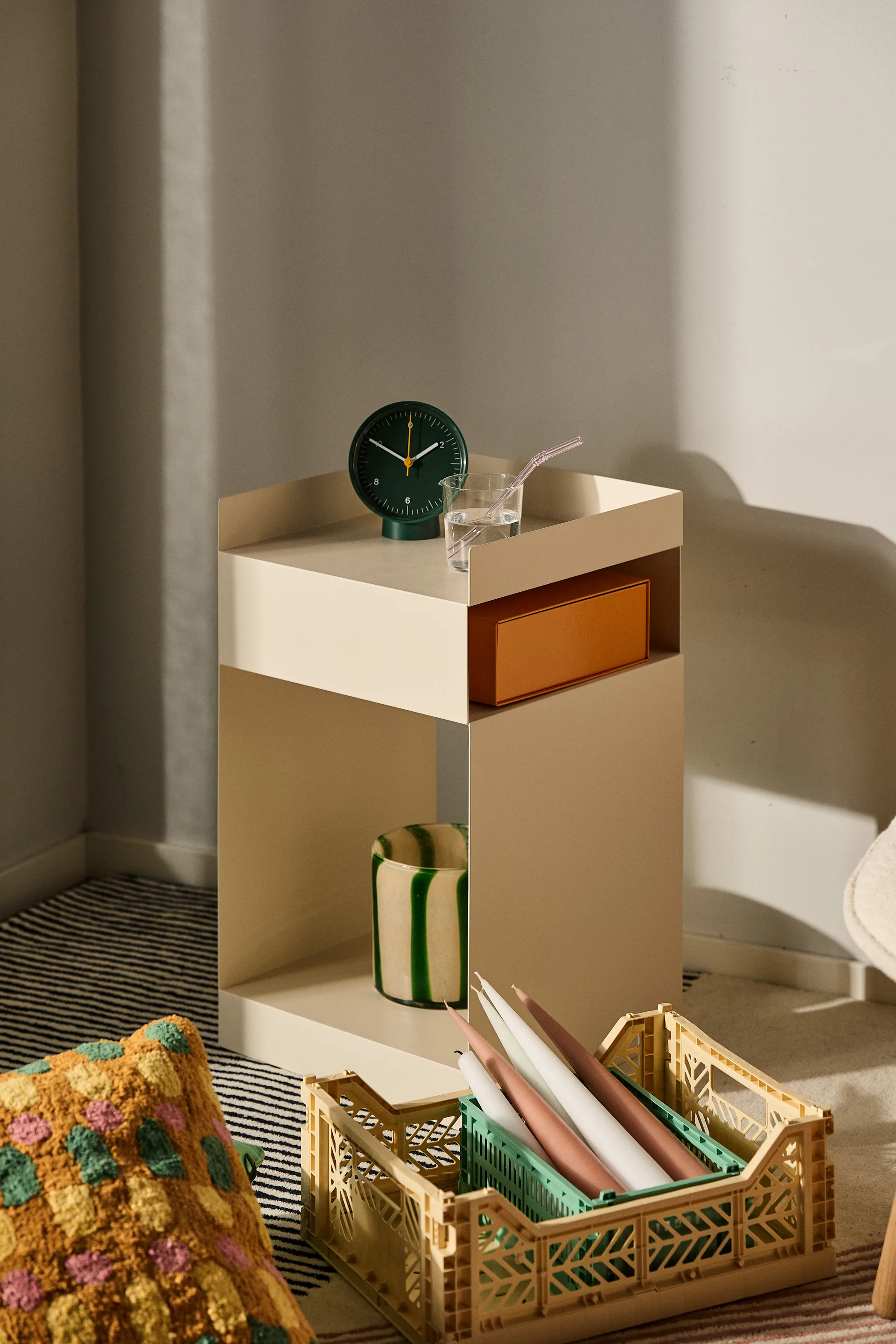 Calore świecznik-wazon M Ø15 cm, Green-beige Byon