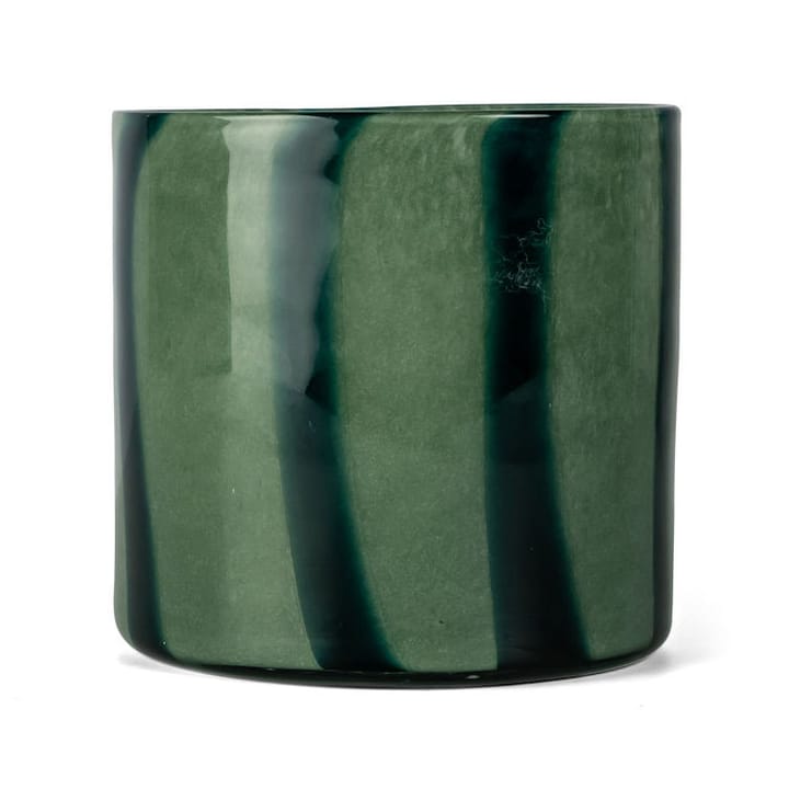 Calore  świecznik-wazon M Ø15 cm - Green-dark green  - Byon