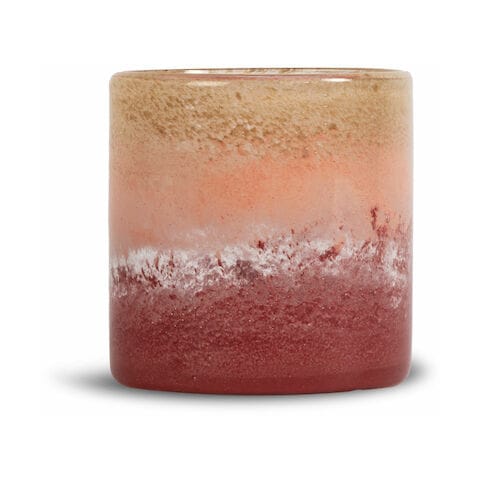 Calore  świecznik-wazon M Ø15 cm - Róż-beż-bordeaux - Byon