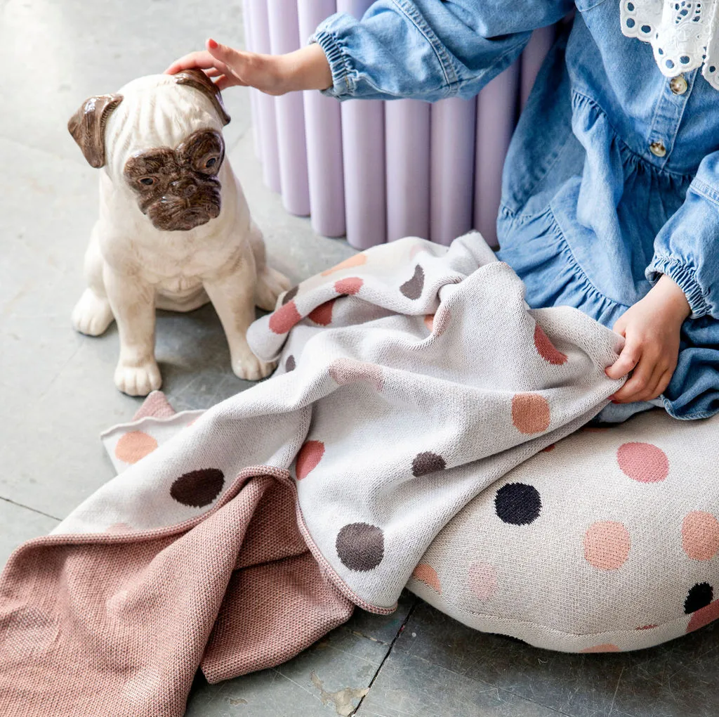 Dekoracja Big Pug 31 cm, Beżowy Byon