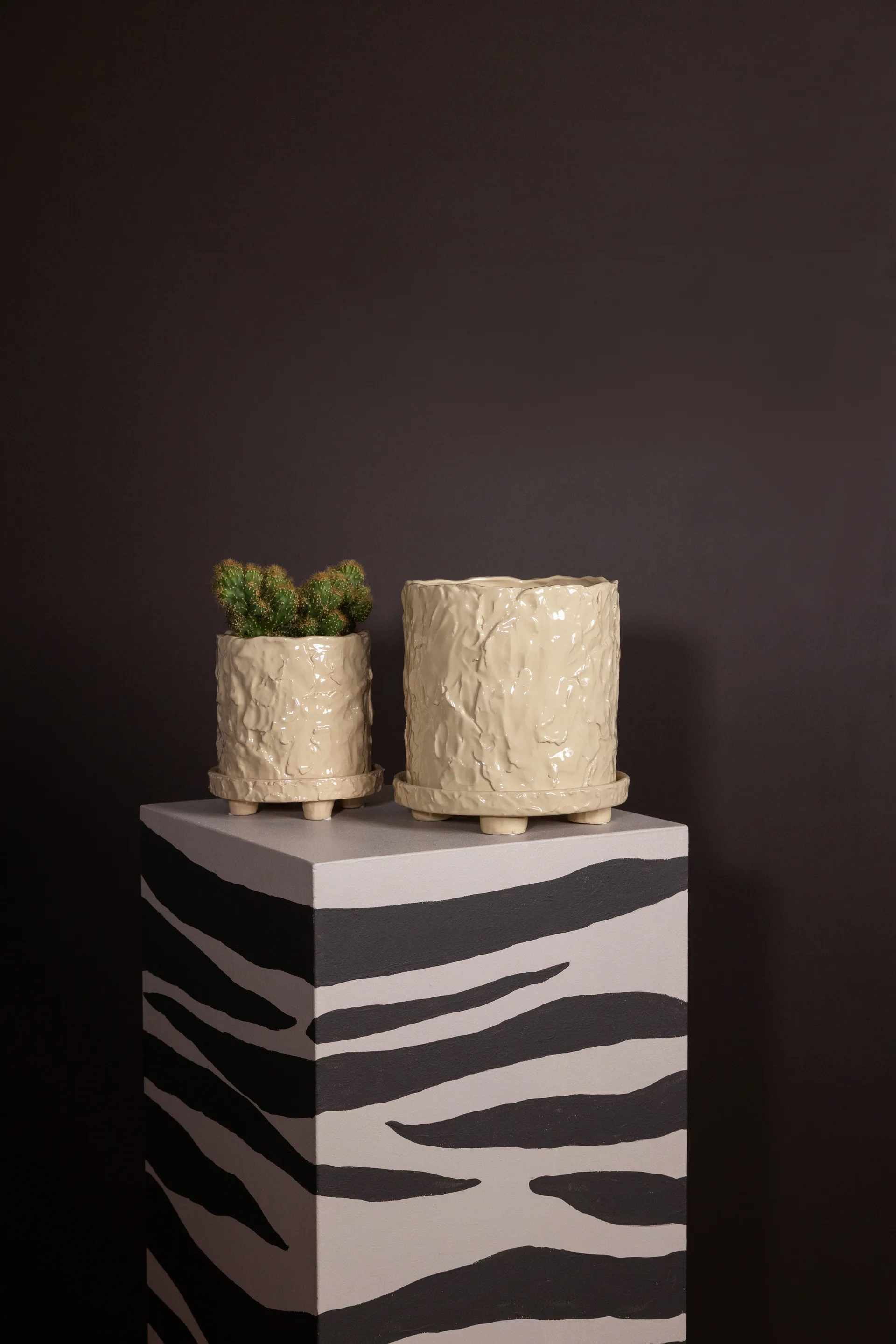 Doniczka Muddy L Ø23 cm, Beżowy Byon