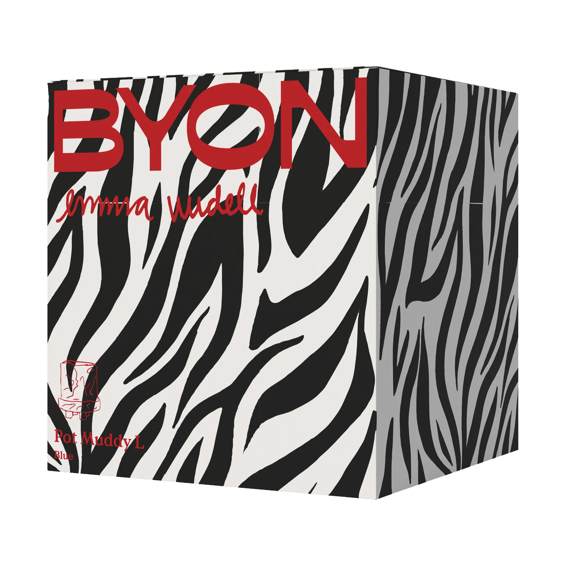 Doniczka Muddy L Ø23 cm, Niebieski Byon