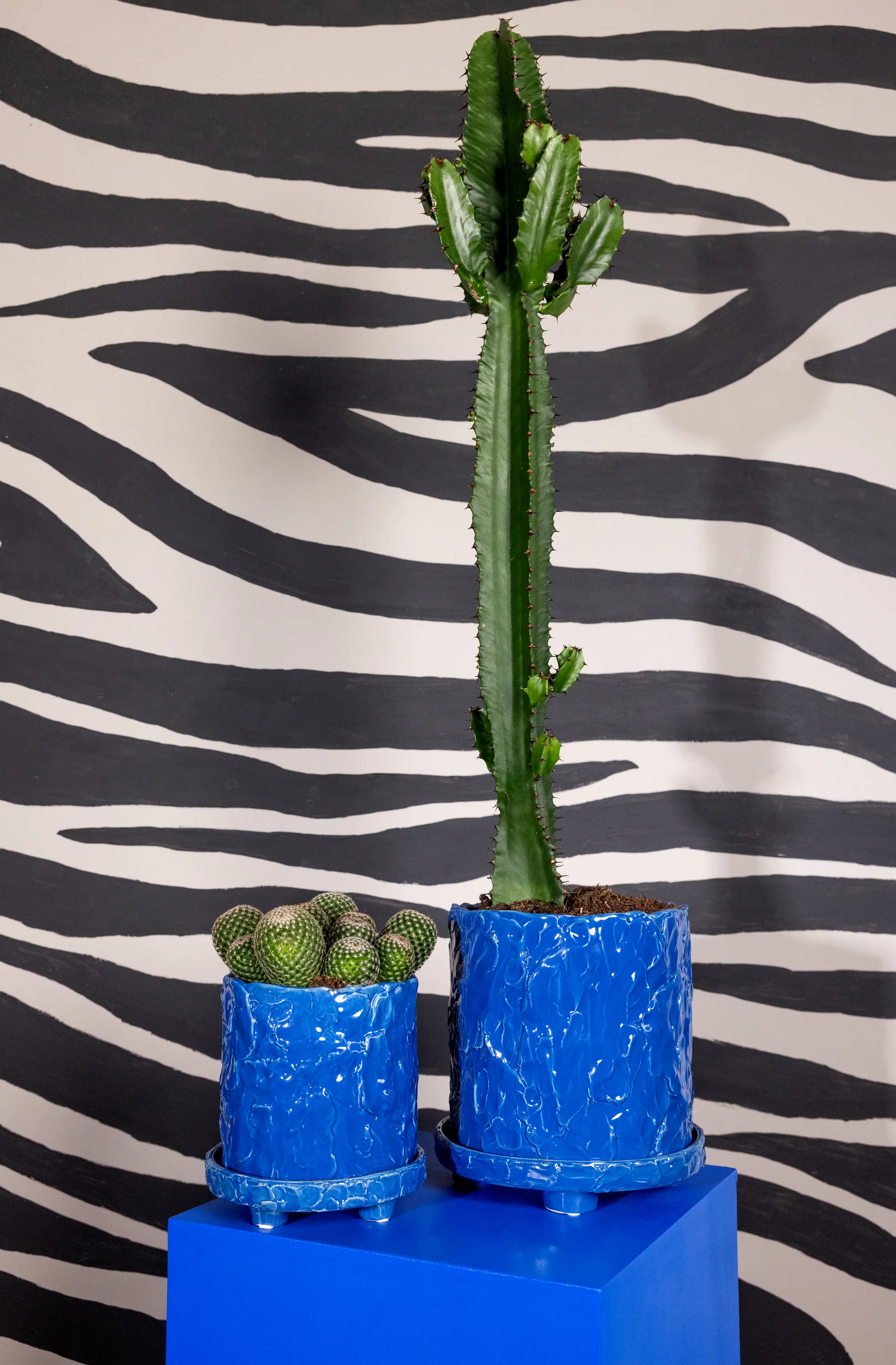 Doniczka Muddy L Ø23 cm, Niebieski Byon