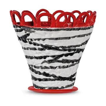 Doniczka Patty L Ø30 cm - Zebra-czerwony - Byon
