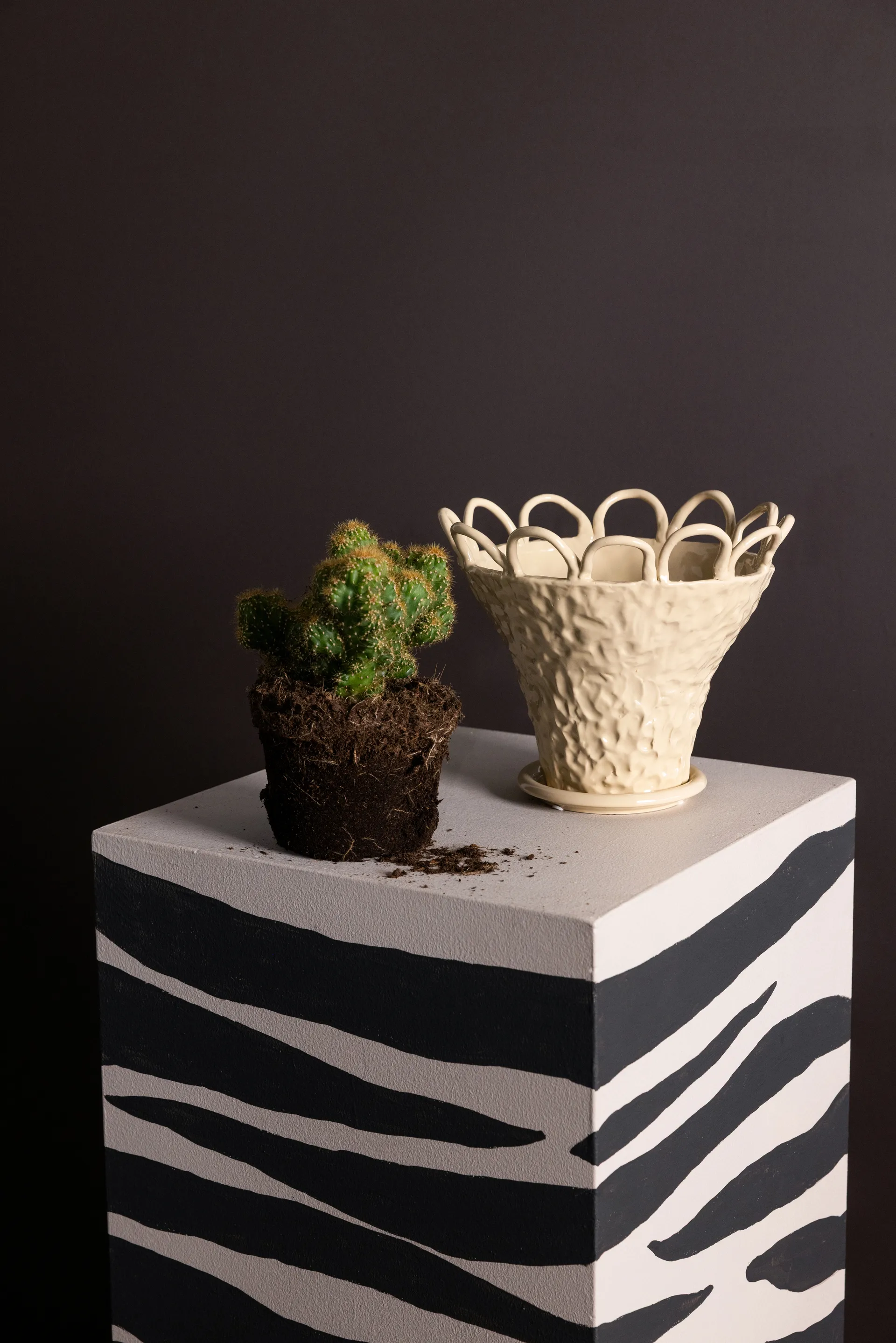 Doniczka Patty S Ø25 cm, Beżowy Byon