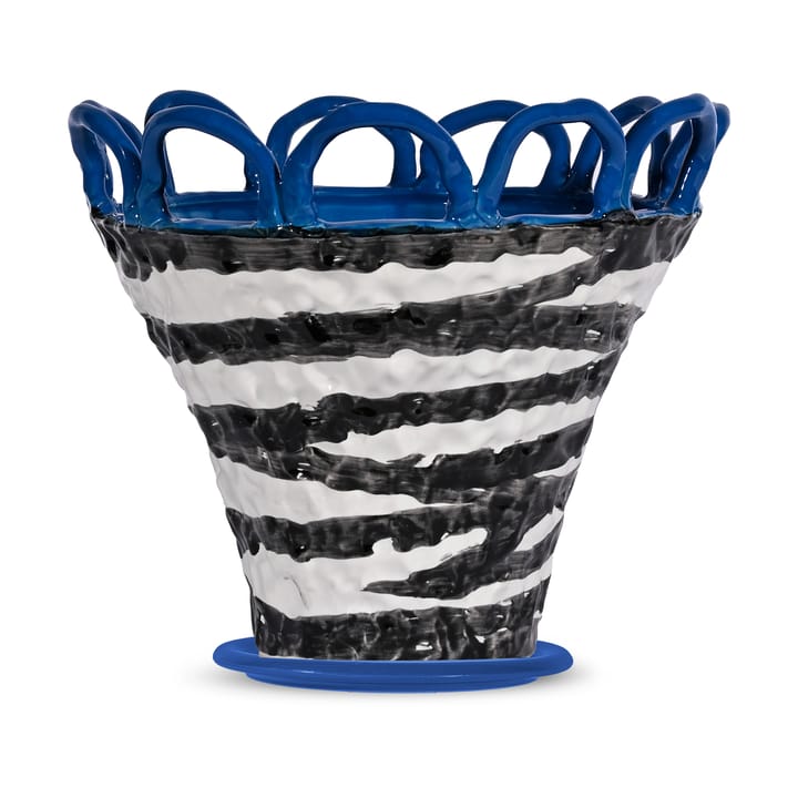 Doniczka Patty S Ø25 cm - Zebra-niebieski - Byon