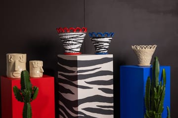 Doniczka Patty S Ø25 cm - Zebra-niebieski - Byon