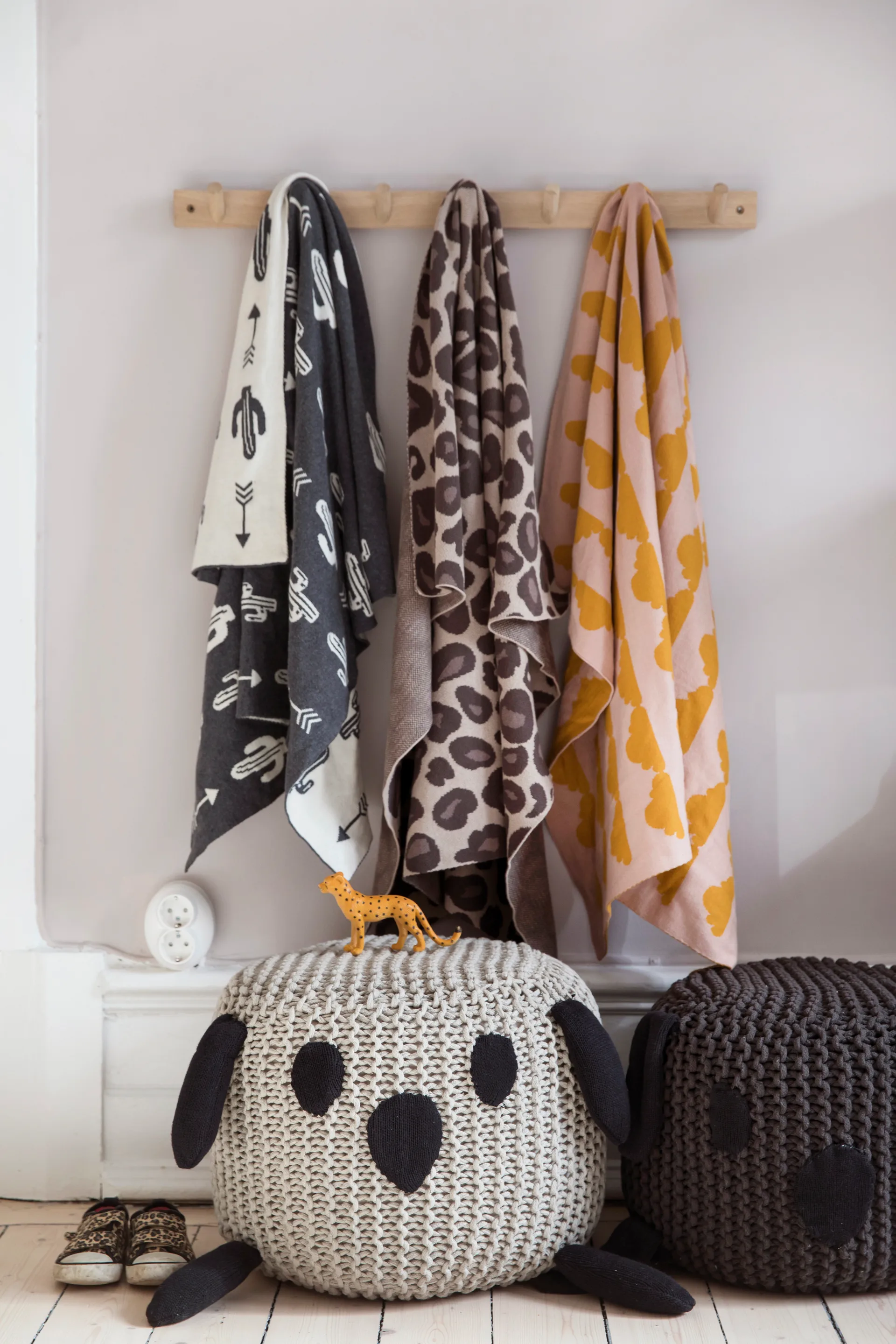 Else wieszak na ubrania natura, 7 wieszaków Byon