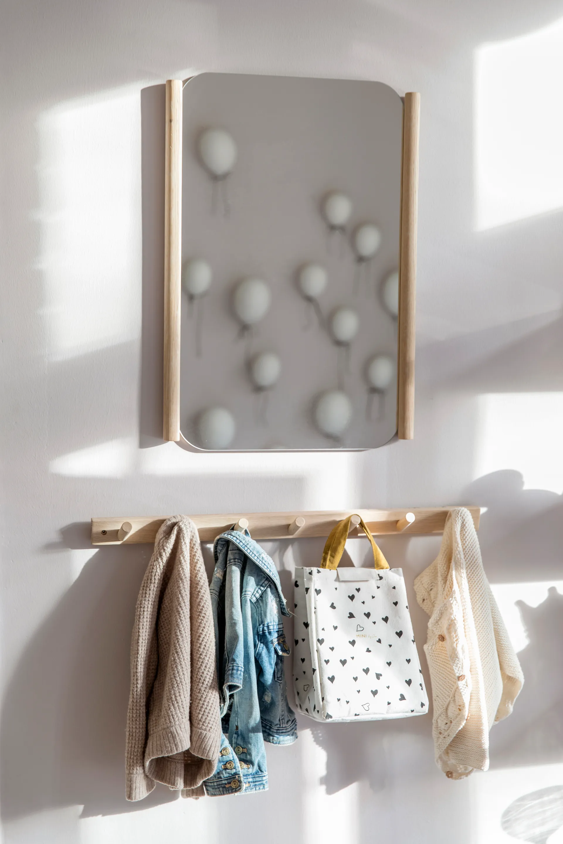 Else wieszak na ubrania natura, 7 wieszaków Byon