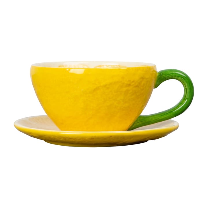 Filiżanka Lemon ze spodkiem 250 ml - Yellow - Byon
