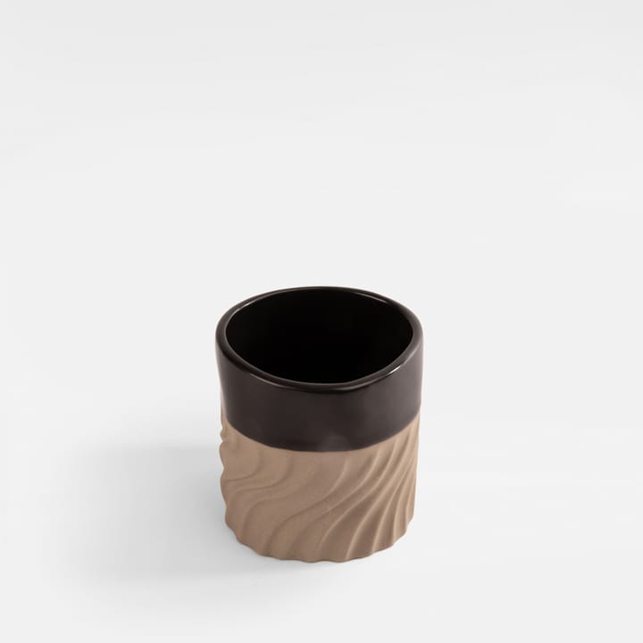 Filiżanka Swirl 24 cl, Czarny-beżowy Byon