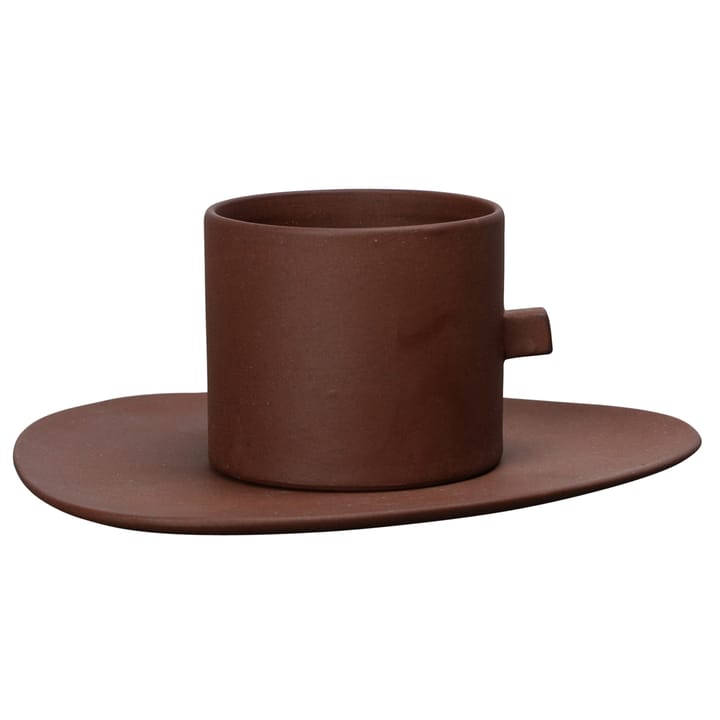 Filiżanka ze spodkiem Clay, Brązowa Byon