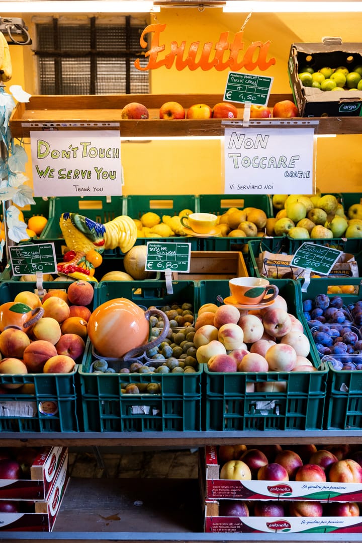 Filiżanka ze spodkiem Peach, Pomarańczowa Byon